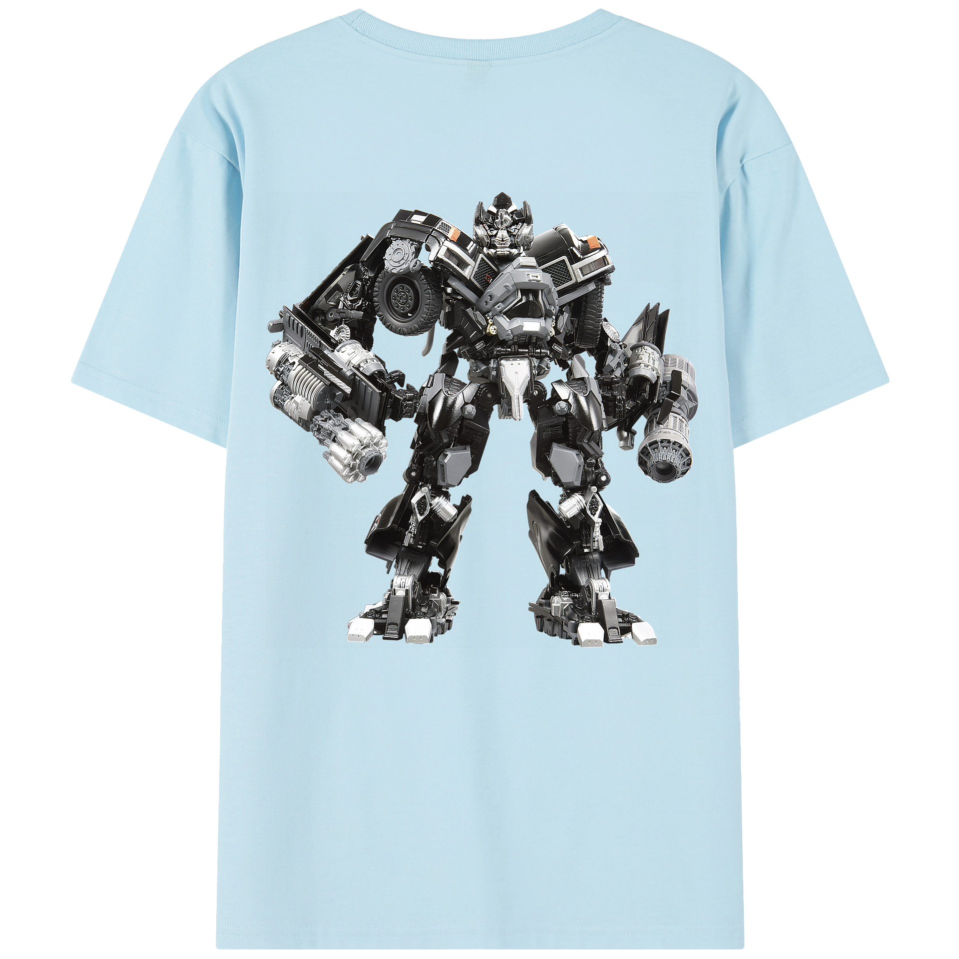 （画像用） Transformers トランスフォーマー 綿100％半袖Tシャツ（背面プリント）
